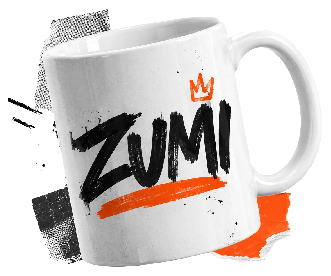 Kubek do merchu z oferty ZUMI